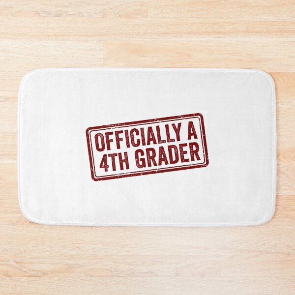 Item preview, Back to school Officially A 4th Grader | Back To School Fourth Grade Stamp designed and sold by Uglyandcute.
