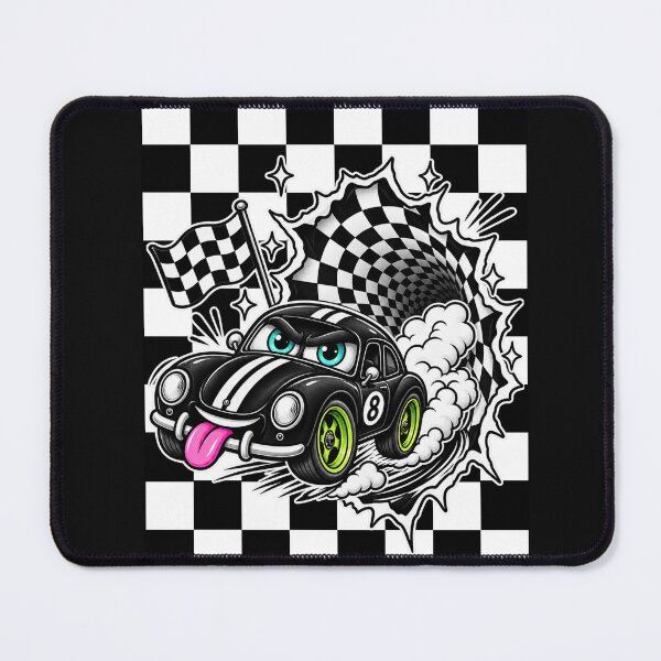 Item preview, Funny Racing Car Checkerboard Y2K designed and sold by Aimetoi.