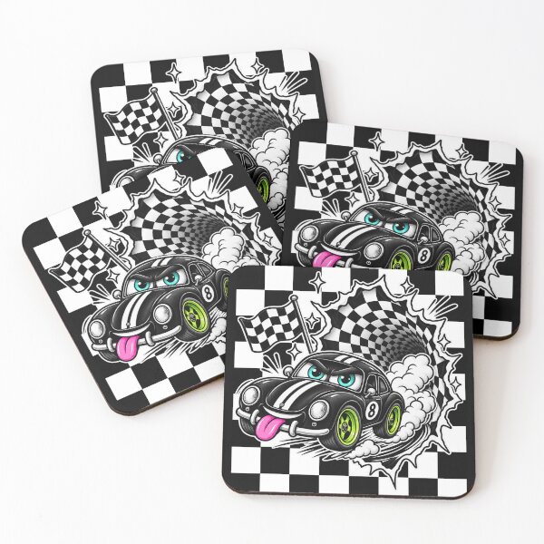 Item preview, Funny Racing Car Checkerboard Y2K designed and sold by Aimetoi.
