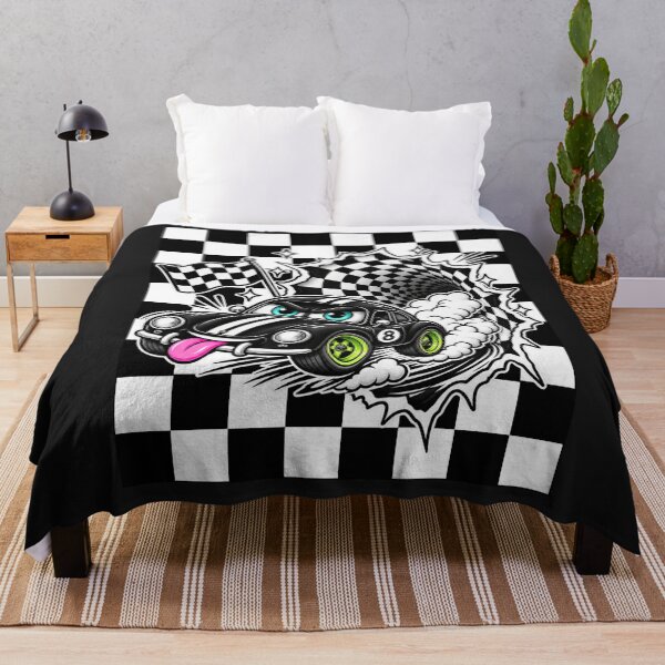 Item preview, Funny Racing Car Checkerboard Y2K designed and sold by Aimetoi.