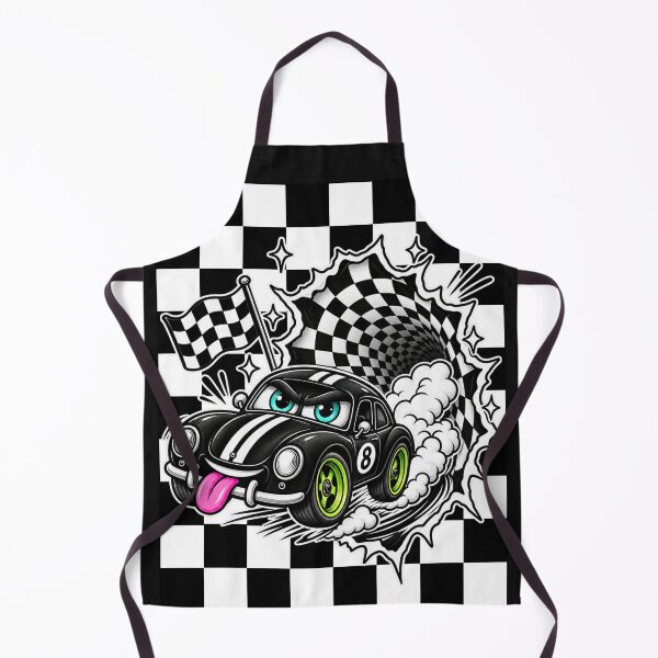 Item preview, Funny Racing Car Checkerboard Y2K designed and sold by Aimetoi.