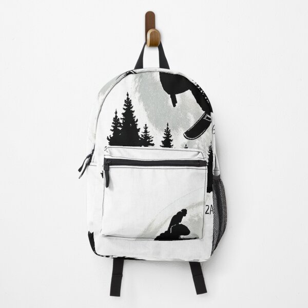 Item preview, Snowboarder Moon Silhouette Pine Forest designed and sold by lht6474.