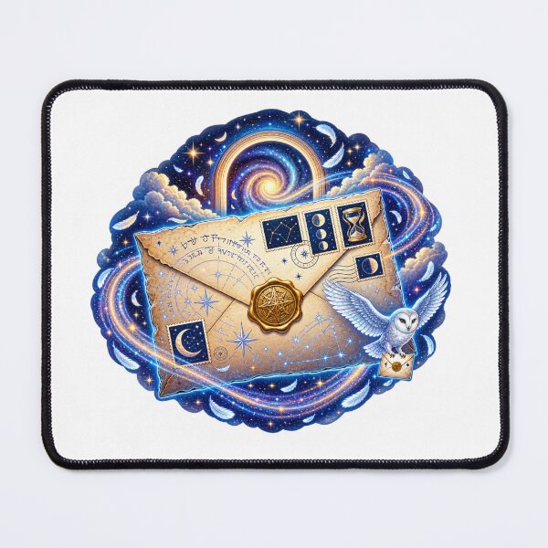 Item preview, Cosmic Messenger Owl | Enchanted Starry Letter & Celestial Fantasy designed and sold by MrDev.