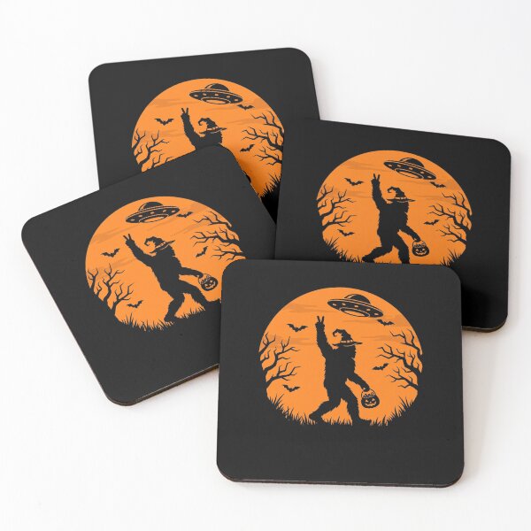 Item preview, Spooky Halloween Bigfoot UFO Pumpkin Funny Sasquatch Cryptid designed and sold by clothesy7.