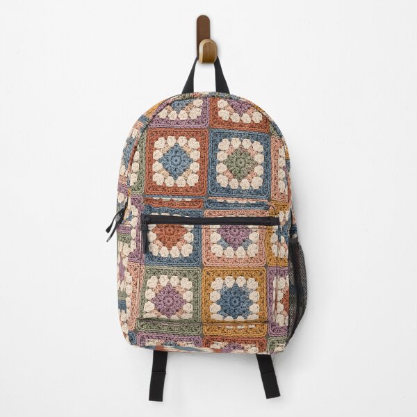Item preview, Vintage Crochet Granny Squares Pattern – Cozy Handmade Yarn Mosaic designed and sold by blankTeeShirt.