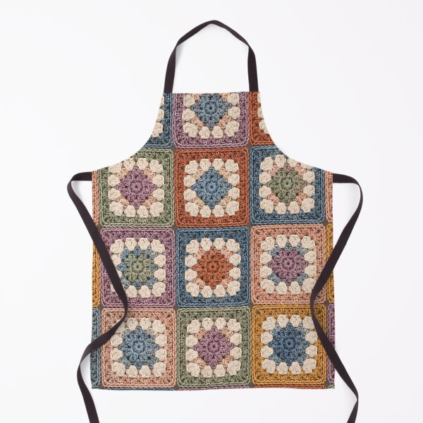 Item preview, Vintage Crochet Granny Squares Pattern – Cozy Handmade Yarn Mosaic designed and sold by blankTeeShirt.