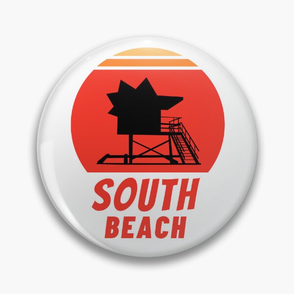Item preview, Sunset South Beach Florida Lifeguard Tower designed and sold by mizam.