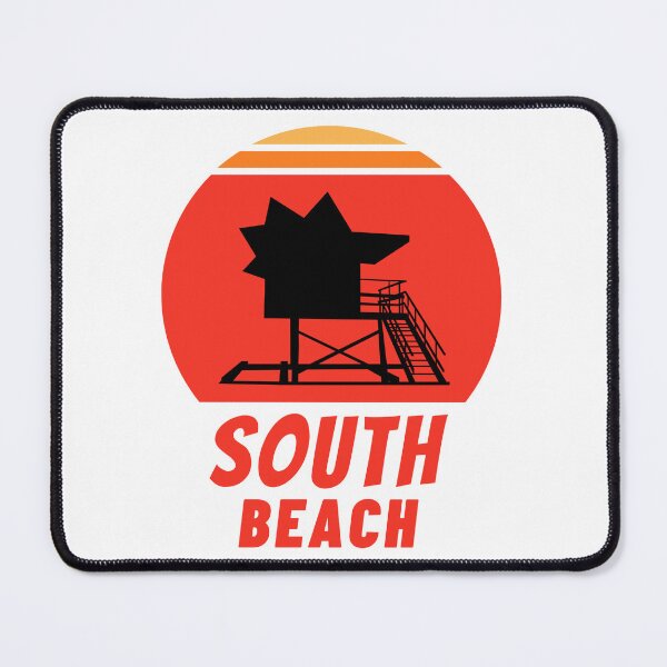 Item preview, Sunset South Beach Florida Lifeguard Tower designed and sold by mizam.