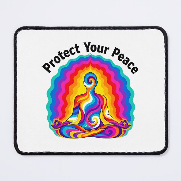 Item preview, Protect Your Peace Meditation Rainbow Lotus Yoga designed and sold by chattsuede.