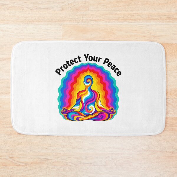 Item preview, Protect Your Peace Meditation Rainbow Lotus Yoga designed and sold by chattsuede.
