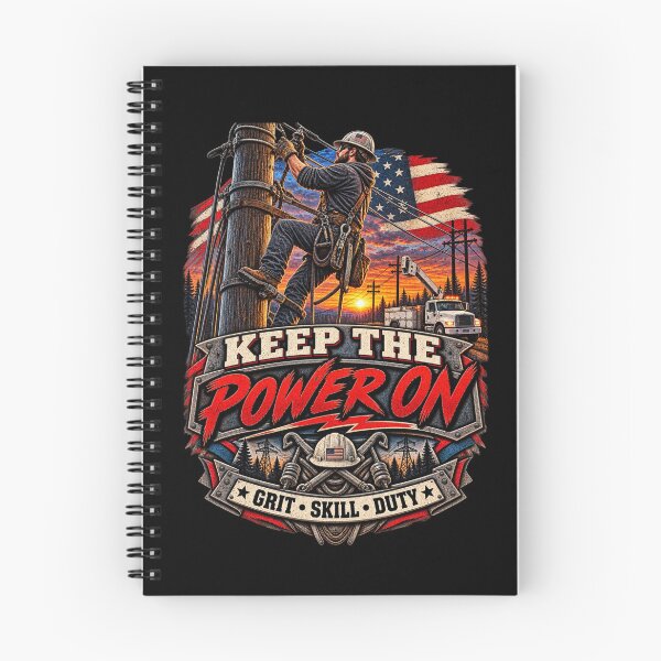 Item preview, Keep the Power On - Vintage Lineman Electrician Workwear T-Shirt designed and sold by DomKo10.