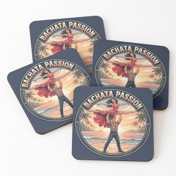 Item preview, Bachata Passion Red Dress Split – Acrobatic Latino Dance Couple Lift, Round Beach Sunset Emblem Retro Graphic Apparel Sticker designed and sold by SmartPuns.