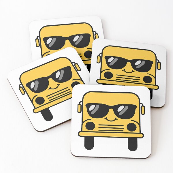 Item preview, Back to school Cool School Bus With Sunglasses | Cute Back To School Bus Driver designed and sold by Uglyandcute.