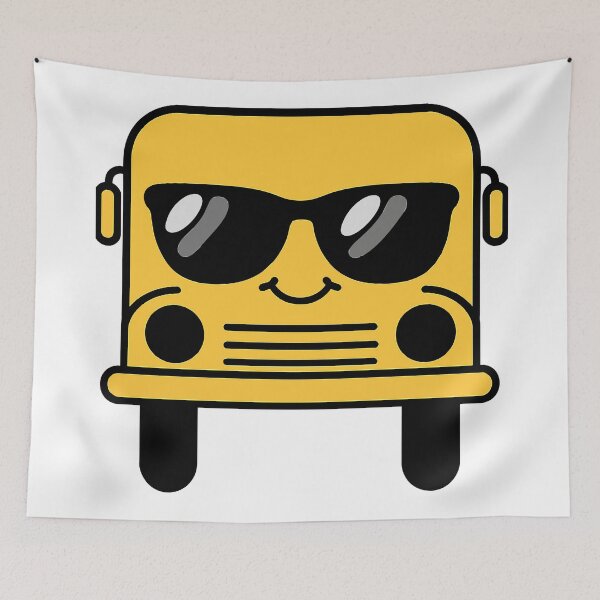 Item preview, Back to school Cool School Bus With Sunglasses | Cute Back To School Bus Driver designed and sold by Uglyandcute.