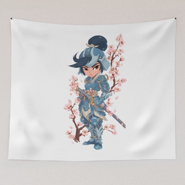 Item preview,  chibi samurai girl designed and sold by cutemakerotart.