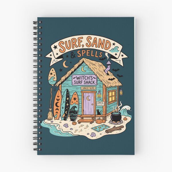 Item preview, "Surf, Sand & Spells" Witch Surf Shack − Halloween Coastal Design designed and sold by Sea Gem.