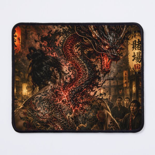 Item preview, Living Irezumi Dragon Tattoo Dark Art designed and sold by MouradStudio.