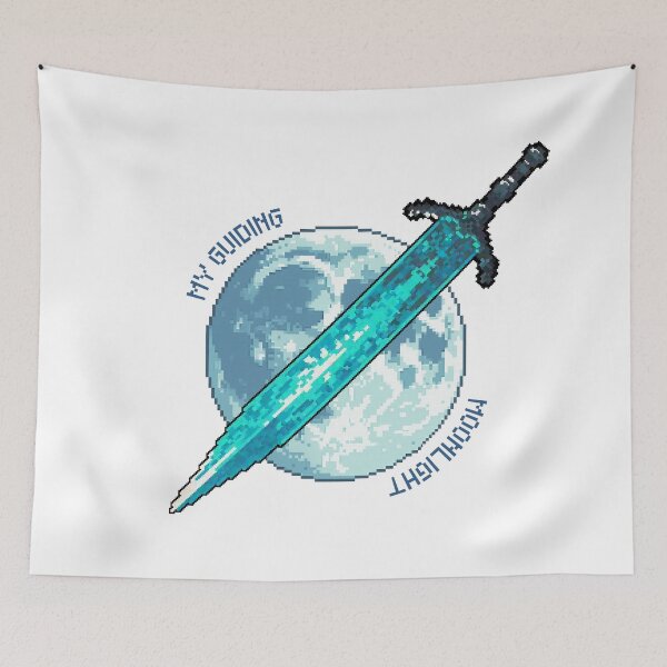 Item preview, Moonlight Sword from Dark Souls - Bloodborne Pixel Art {PIXELCORE} designed and sold by PIXELCORE-TEE.