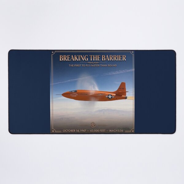 Item preview, Bell X-1 supersonic flight, sound barrier 1947 designed and sold by thirtyonestars.