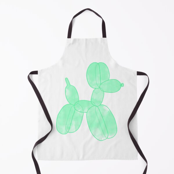 Item preview, Neon Balloon Dog - Green on White designed and sold by FoxfireStardust.