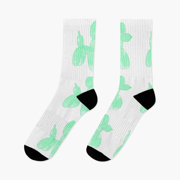 Item preview, Neon Balloon Dog - Green on White designed and sold by FoxfireStardust.