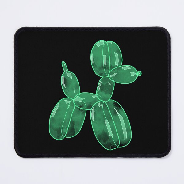 Item preview, Neon Balloon Dog - Green on Black designed and sold by FoxfireStardust.