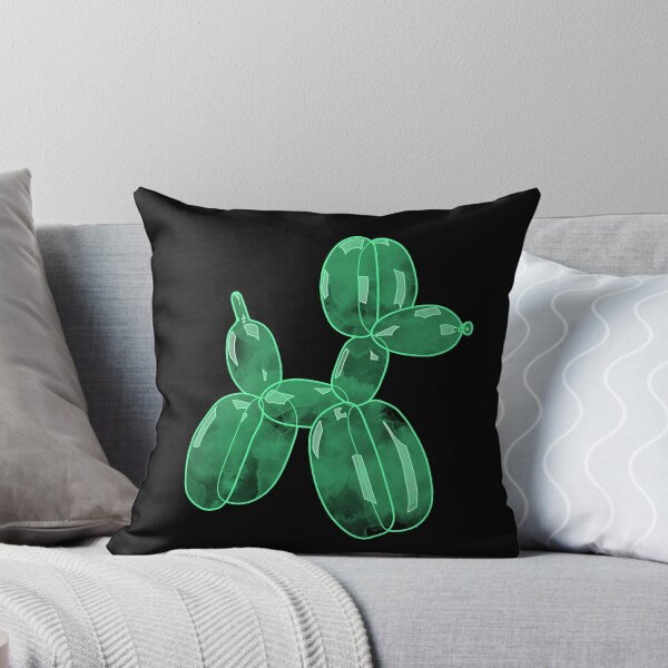 Item preview, Neon Balloon Dog - Green on Black designed and sold by FoxfireStardust.