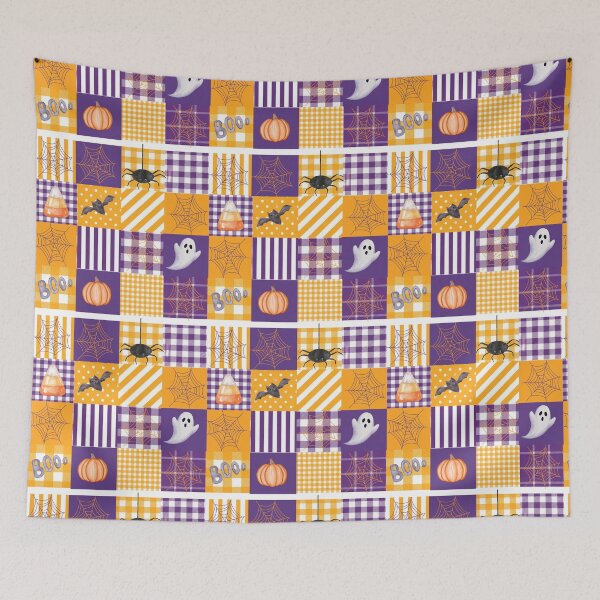 Item preview, MISS MATCH HALLOWEEN DESIGN PRINTED ON PATCH WORK designed and sold by LorelaiS.