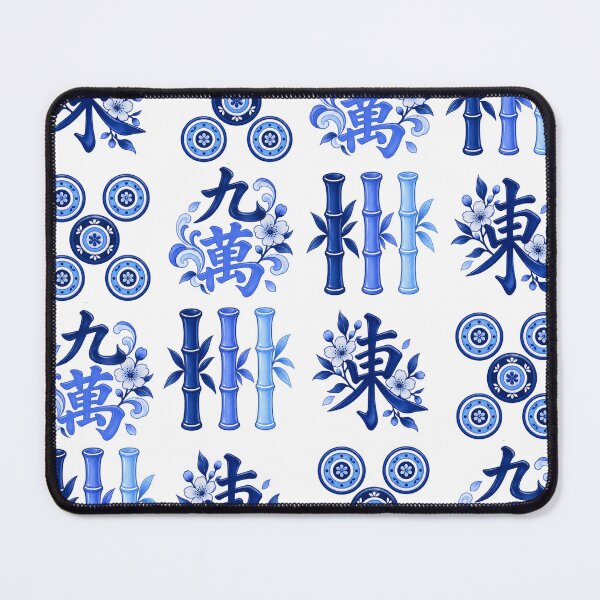 Item preview, Mahjong blue pattern designed and sold by Britishdelights.