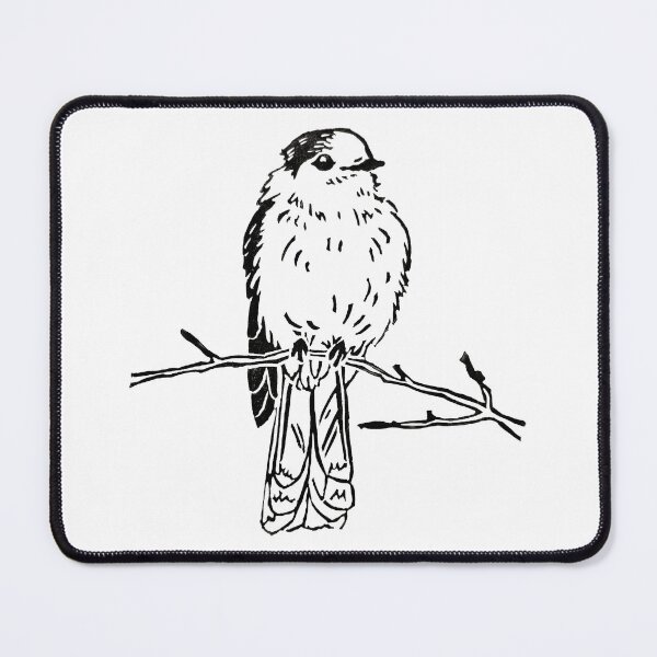 Item preview, Canada Jay Block Print designed and sold by Mushroom-Lad.