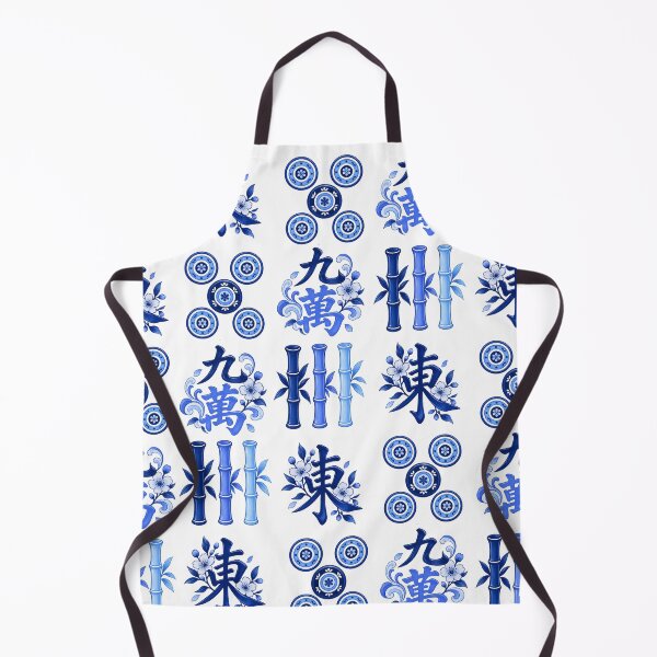 Item preview, Mahjong blue pattern designed and sold by BigfeetLittlepaws.
