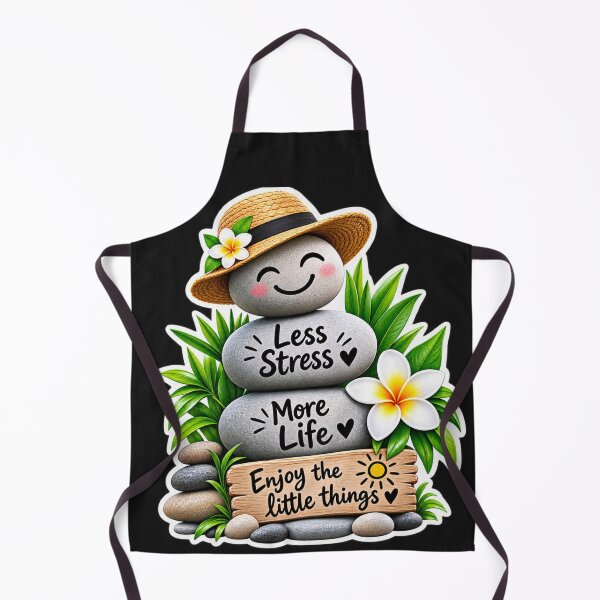 Item preview, Less Stress More Life – Zen Stone Sticker designed and sold by ser-Ile.