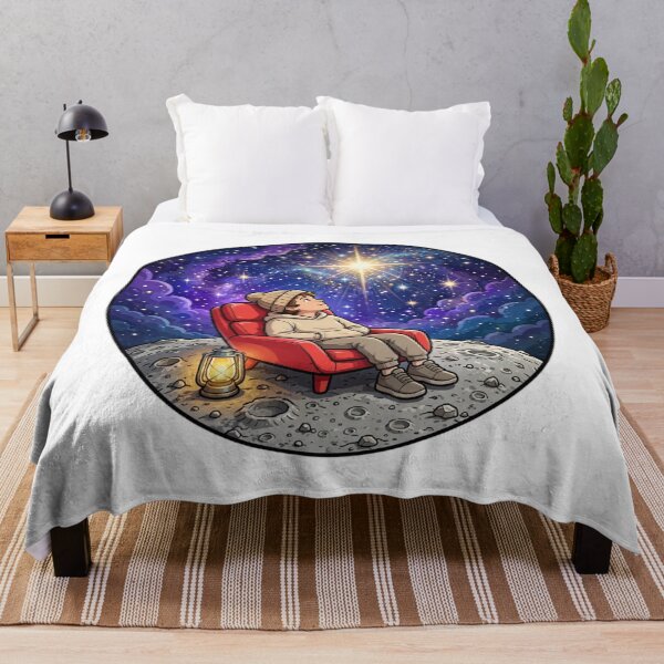 Item preview, Cosmic Chill Astronaut Under the Stars | Colorful Space Art designed and sold by Public Nature View Places.