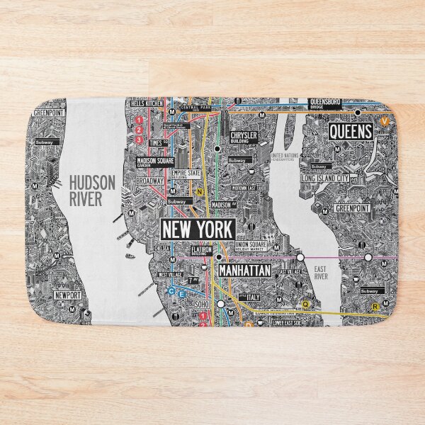 Item preview, New York city subway map NYC designed and sold by oliver polanski.