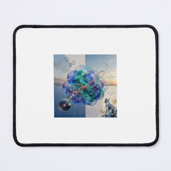 Item preview, Quantum Physics Abstract Art - Science and Universe Illustration designed and sold by Breezes-of-Ida.