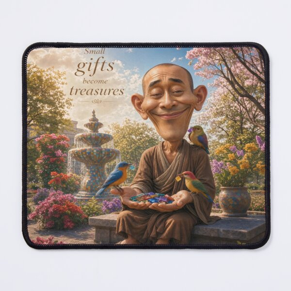 Item preview, Small Gifts Gentle Zen Wisdom Illustration designed and sold by The Brother Wu Collection.