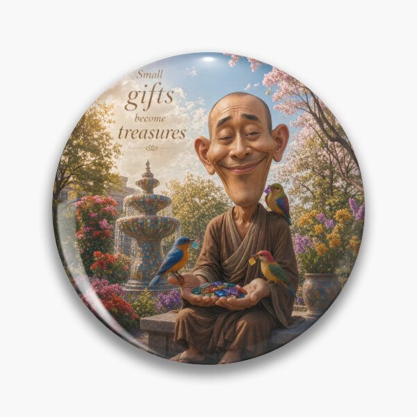 Item preview, Small Gifts Gentle Zen Wisdom Illustration designed and sold by The Brother Wu Collection.
