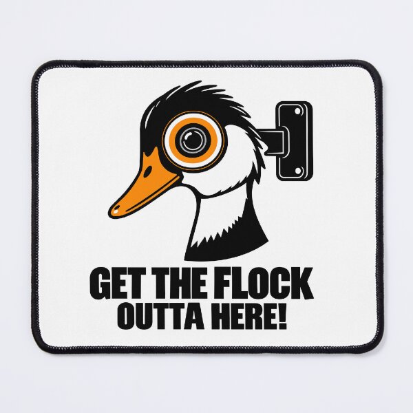 Item preview, Get the Flock Outta Here Shirt | Anti Surveillance Camera Tee | Privacy Rights Activist Gift | Funny Duck Pun T-Shirt designed and sold by GetTheFlockOutShop.