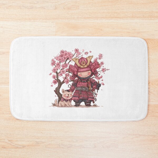 Item preview, chibi samurai warrior with puppy designed and sold by cutemakerotart.