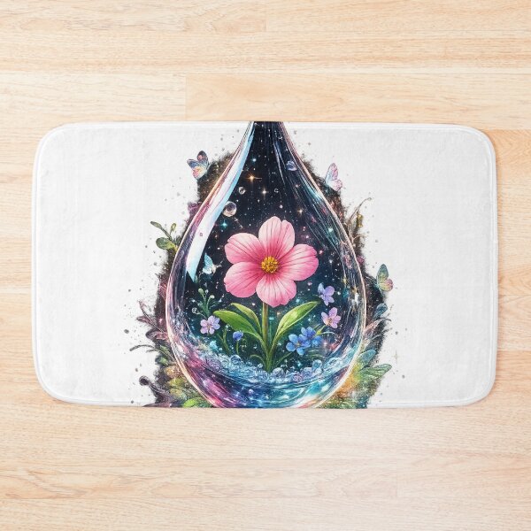 Item preview, Enchanted Water Drop Flower | Fantasy Floral Galaxy Art | Magical Nature Aesthetic designed and sold by Design Sounds Studio.