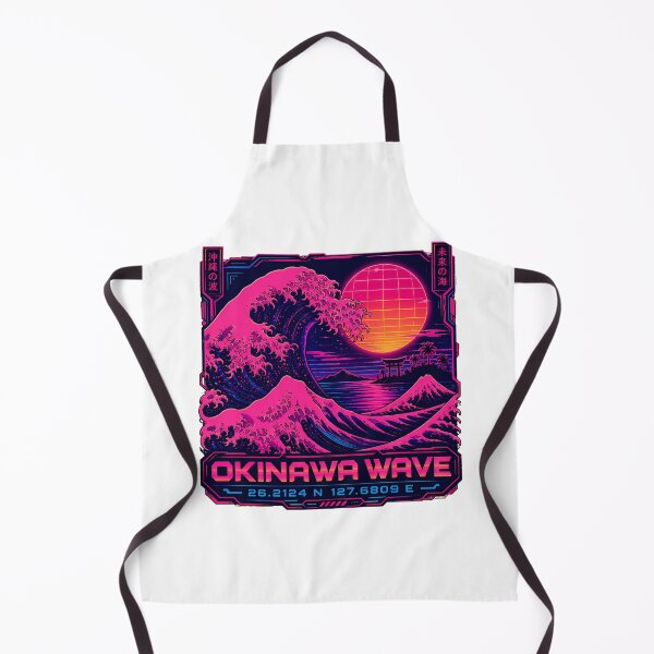 Item preview, Okinawa Wave Synthwave Torii Gate Japanese Vaporwave designed and sold by chattsuede.