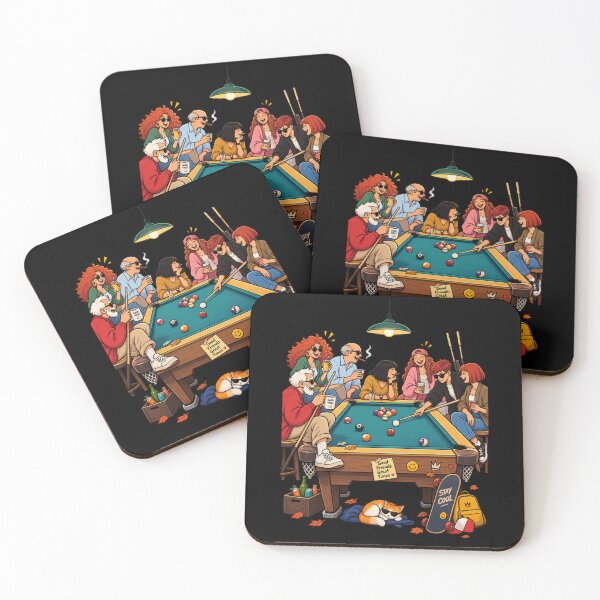 Item preview, Good Friends Great Times – Funny Pool Table Friends Hangout Design designed and sold by waikibi ⭐⭐⭐⭐⭐.