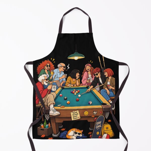 Item preview, Good Friends Great Times – Funny Pool Table Friends Hangout Design designed and sold by waikibi ⭐⭐⭐⭐⭐.