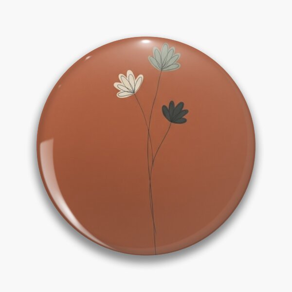 Item preview, Wild Stem in Terracotta – Minimalist Floral Line Art Illustration designed and sold by Zaramodo.