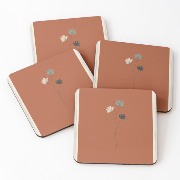 Item preview, Wild Stem in Terracotta – Minimalist Floral Line Art Illustration designed and sold by Zaramodo.