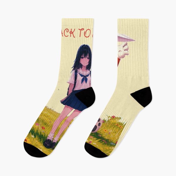 Item preview, Back to School Anime Girl and Bear Companion | Whimsical Meadow Art designed and sold by BLUESKY11a.