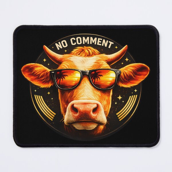 Item preview, No Comment Funny Cow designed and sold by RetroOddity.