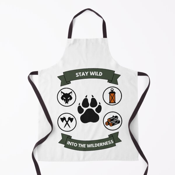 Item preview, Stay Wild Into The Wilderness Vintage Wolf Badge designed and sold by SteCreator.