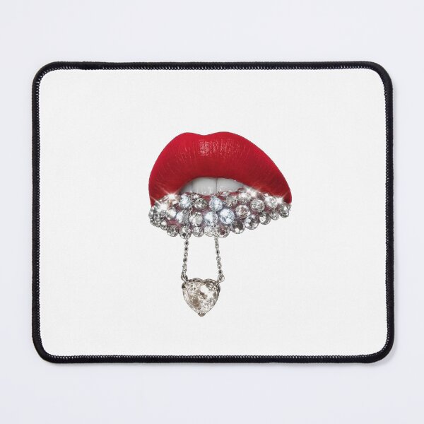 Item preview, Red Lips Rhinestone Glam designed and sold by roartusa.