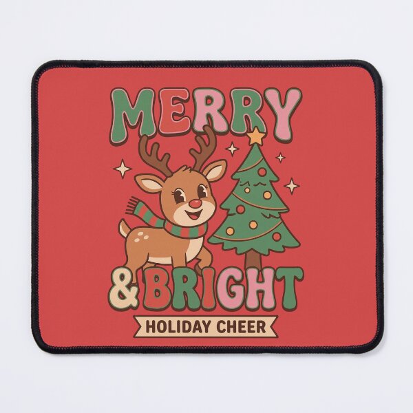 Item preview, Retro Reindeer Merry & Bright Holiday designed and sold by MD_Design.